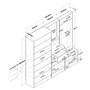 Hanah Home Perchero Blanco con Estante Ajustable